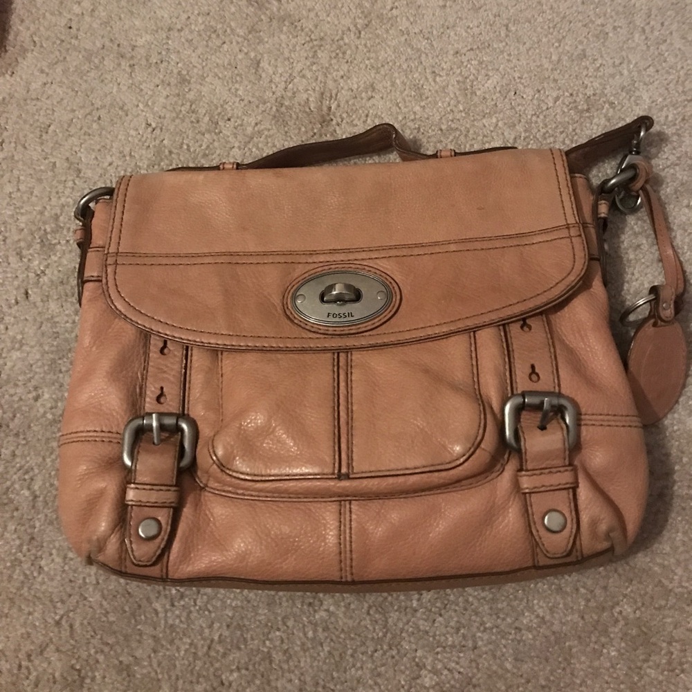 VTG Fossil Maddox Crossbody - Pale Pink